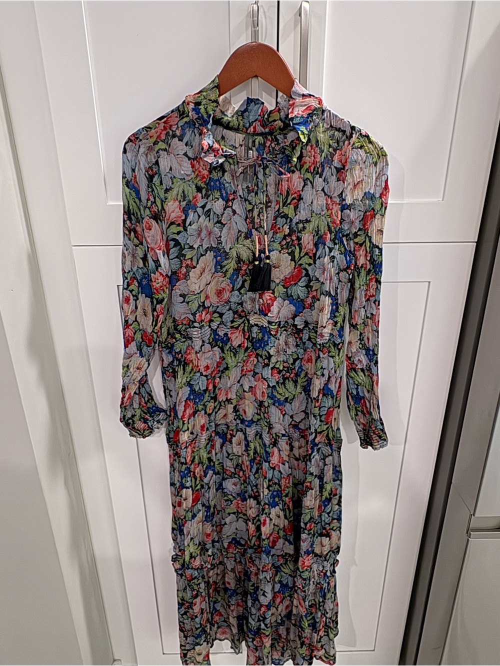 Anthropologie The Marais Printed Chiffon Maxi Dress - Picture 6 of 16